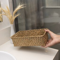Cesto quadrado de seagrass 30cm - Oikos - 5
