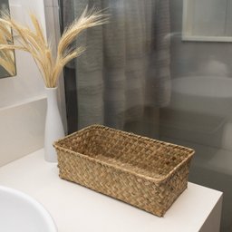 Cesto quadrado de seagrass 30cm - Oikos - 3