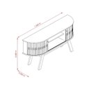 Ver imagem 4 de Estante Atlanta para Tv até 55 Polegadas - Cinamomo/off White - Madetec