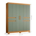 Ver imagem 3 de Roupeiro Solteiro 10 Portas 2 Gavetas