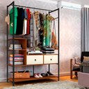 Ver imagem 2 de Guarda Roupa Closet Industrial Modulado Canela Off White