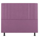 Ver imagem 3 de Cabeceira Cama Box Casal King Size Grace 195cm Suede Rosa - Abmaza