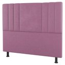 Ver imagem 1 de Cabeceira Cama Box Casal King Size Grace 195cm Suede Rosa - Abmaza