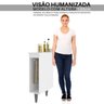 Balcao Porta Pano Prato Deslizante 20 Cm Madeira Cozinha Mdp Cor:branco - 6