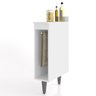 Balcao Porta Pano Prato Deslizante 20 Cm Madeira Cozinha Mdp Cor:branco - 1