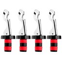Ver imagem 1 de Kit 4 Tampas Garrafa para Vinho Abridor de Garrafa Acessórios Protege Conserva Brinox