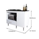 Ver imagem 4 de Kit Balcão para Cozinha 1,05m com Cooktop Essencial 5 Bocas 1 Nicho com 1 Porta e Gaveta Turim