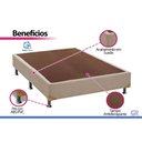 Ver mais imagens de Cama Box Queen Physical Suede Clean com Pés Fixos Bege Ortobom