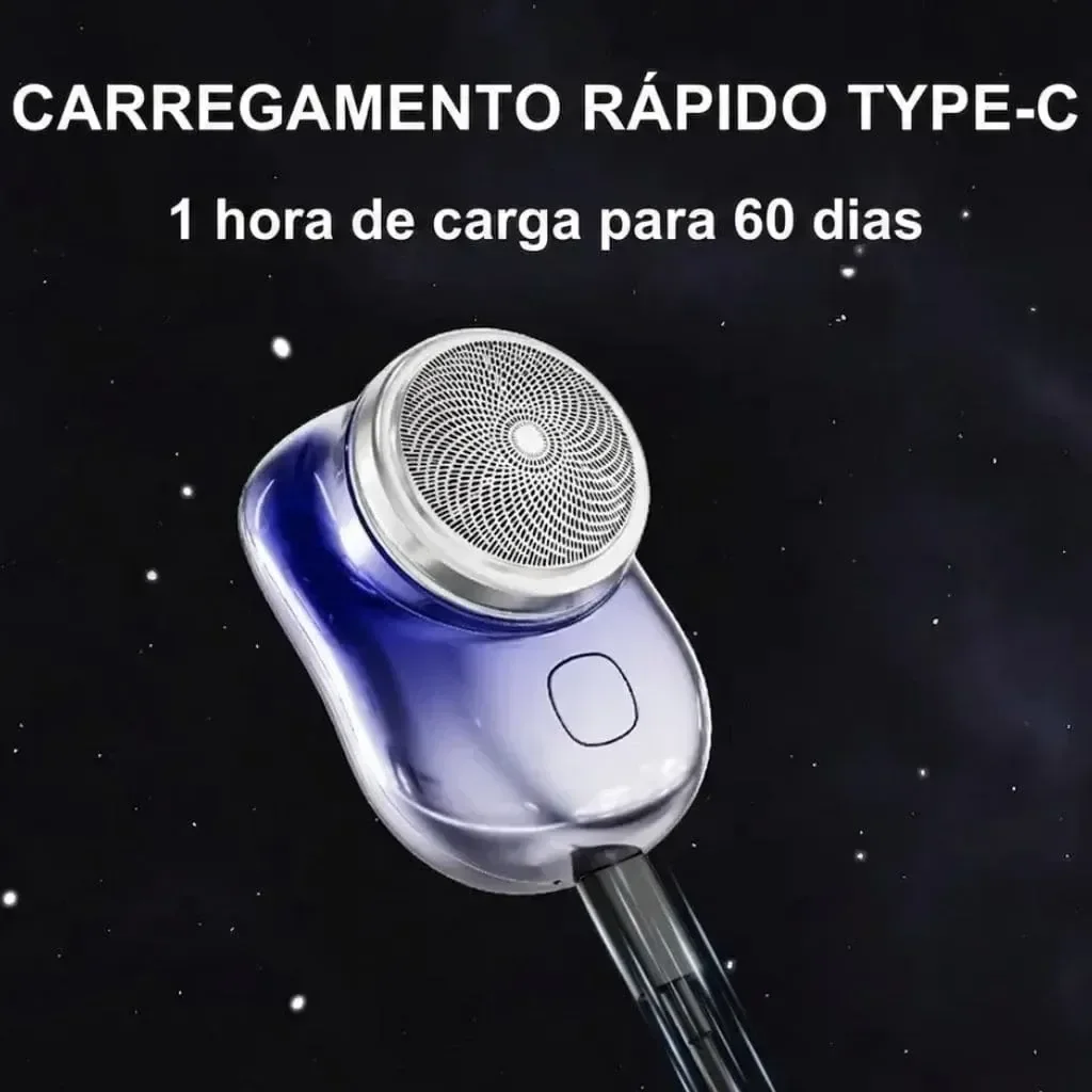 Ver imagem 5 de Mini Barbeador Elétrico USB Prova D'Água Recarregável Type-C