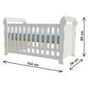 Ver imagem 7 de Quarto de Bebê Lívia com Berço Americano Lara Branco Brilho e Colchão – Phoenix