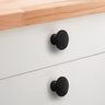 Puxador Ponto Preto Acetinado 30 mm 10 Peças - 5