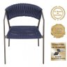 2 Cadeiras Atenas em Alumínio e Tricô Náutico Cozinha Trama Azul - 2