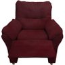 Poltronas Reclinável Do Papai e Mamãe Pra Sala de Estar e Descanso Manu - Beatriz Decor - Vinho - 4