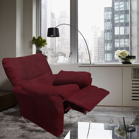 Poltronas Reclinável Do Papai e Mamãe Pra Sala de Estar e Descanso Manu - Beatriz Decor - Vinho