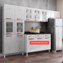 Ver mais imagens de Cozinha De Aço Compacta Mirage New 5 Vidros 3 Peças Branco