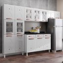 Ver imagem 1 de Cozinha De Aço Compacta Mirage New 5 Vidros 3 Peças Branco