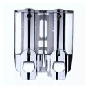 Ver imagem 3 de Dispenser Duplo Gel Sabonete Liquido Shampoo Kit 12 Unidades Banheiro Parede Restaurante Hotel Shopp