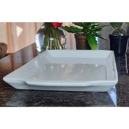 Jogo Café e Chá, Bandeja + Bule Chaleira 400ml + Açucareiro Ramequim 250ml - Porcelana Branca - 7