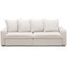 Sofá Retrátil Reclinável para Sala de Estar Living 235cm Vêneto F04 Bouclê Cru - Lyam Decor - 3