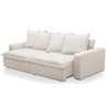 Sofá Retrátil Reclinável para Sala de Estar Living 235cm Vêneto F04 Bouclê Cru - Lyam Decor - 7