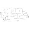 Sofá Retrátil Reclinável para Sala de Estar Living 235cm Vêneto F04 Bouclê Cru - Lyam Decor - 5