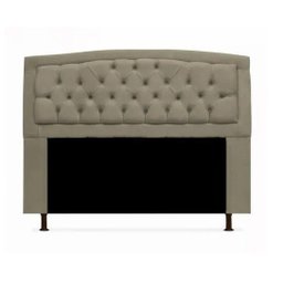 Kit Cabeceira Geovana e Calçadeira Veneza Solteiro 90cm Suede Renascer Decor:Bege - 4
