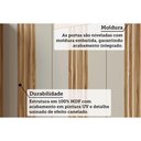 Ver imagem 3 de Armário de Cozinha Modulado Sauvignon C/ 3 Portas Canelada 120cm Amendoa/grafite - Ronipa