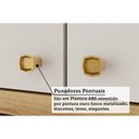 Ver imagem 4 de Armário de Cozinha Modulado Sauvignon C/ 3 Portas Canelada 120cm Amendoa/grafite - Ronipa