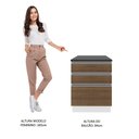 Ver imagem 7 de Balcão Madesa Acordes 100% Mdf 60 Cm 3 Gavetas Branco/rustic