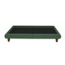 Cama Casal Japonesa 156cm Pés Madeira Haru Veludo Verde - Sallar Home - 5