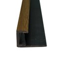 Ver imagem 1 de Perfil Tubular Final Tipo U Cedro para Parede Leve 270cm Formaco Decor Marrom
