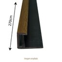 Ver imagem 3 de Perfil Tubular Final Tipo U Cedro para Parede Leve 270cm Formaco Decor Marrom