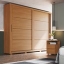 Ver imagem 1 de Conjunto Quarto Adulto Guarda-Roupa + 02 Mesa de Cabeceira Palace