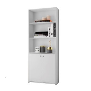 Armário Multiuso para Escritório Semi Aberto 2 Portas Fiji - Branco