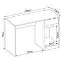 Ver imagem 2 de Escrivaninha Office Morada 1 Porta 1 Gaveta Demobile Branco