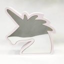 Ver imagem 3 de Luminária 3D Infinito Espelho LED Unicornio Luz Profundidade Quarto - Branco