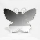 Ver imagem 1 de Luminária 3D Infinito Borboleta Espelho LED Luz Profundidade Quarto (Qz3802) - Branco