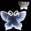 Ver imagem 2 de Luminária 3D Infinito Borboleta Espelho LED Luz Profundidade Quarto (Qz3802) - Branco