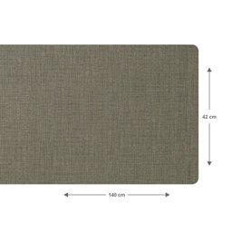 1 Caminho Trilho Mesa Impermeável PVC Nápoli Avelã 42x140 - 5