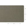 1 Caminho Trilho Mesa Impermeável PVC Nápoli Avelã 42x140 - 5