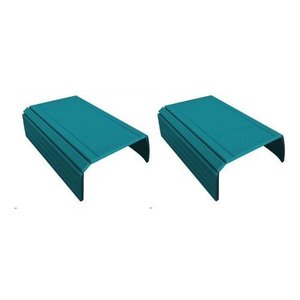 Kit 02un Esteiras Suporte Flexivel P/braço Sofá Azul Tiffany
