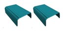 Ver imagem 1 de Kit 02un Esteiras Suporte Flexivel P/braço Sofá Azul Tiffany