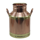 Ver imagem 1 de Leiteira Cobre Puro Detalhe e Alças em Latão com Tampa G N01