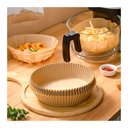 Ver imagem 4 de Kit 50un Papel Antiaderente para Fritadeira Airfryer 3-5 Litros