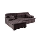 Ver imagem 4 de Sofá Orlando 2.20x2.10m com Chaise, Retrátil e Reclinável - Marrom