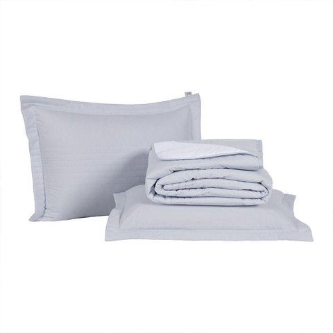 Kit Cobre Leito + Jogo de Cama Premier Queen 7 Peças Hipercal 200 Fios 80% Algodão, 20% Poliéster