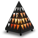 Ver imagem 1 de Himalayan Glow Lâmpada de Sal Pirâmide com Dimmer Laranja 19,3cm