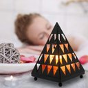 Ver imagem 2 de Himalayan Glow Lâmpada de Sal Pirâmide com Dimmer Laranja 19,3cm