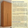 Guarda Roupa Casal 6 Portas 8 Gavetas Puxador MDF 270cm Portugal Espresso Móveis   - 14
