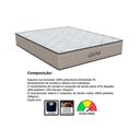 Ver imagem 2 de Cama Box Baú Casal: Colchão Espuma D45 Orthoflex Genova + Base Crc Courano White (138x188)